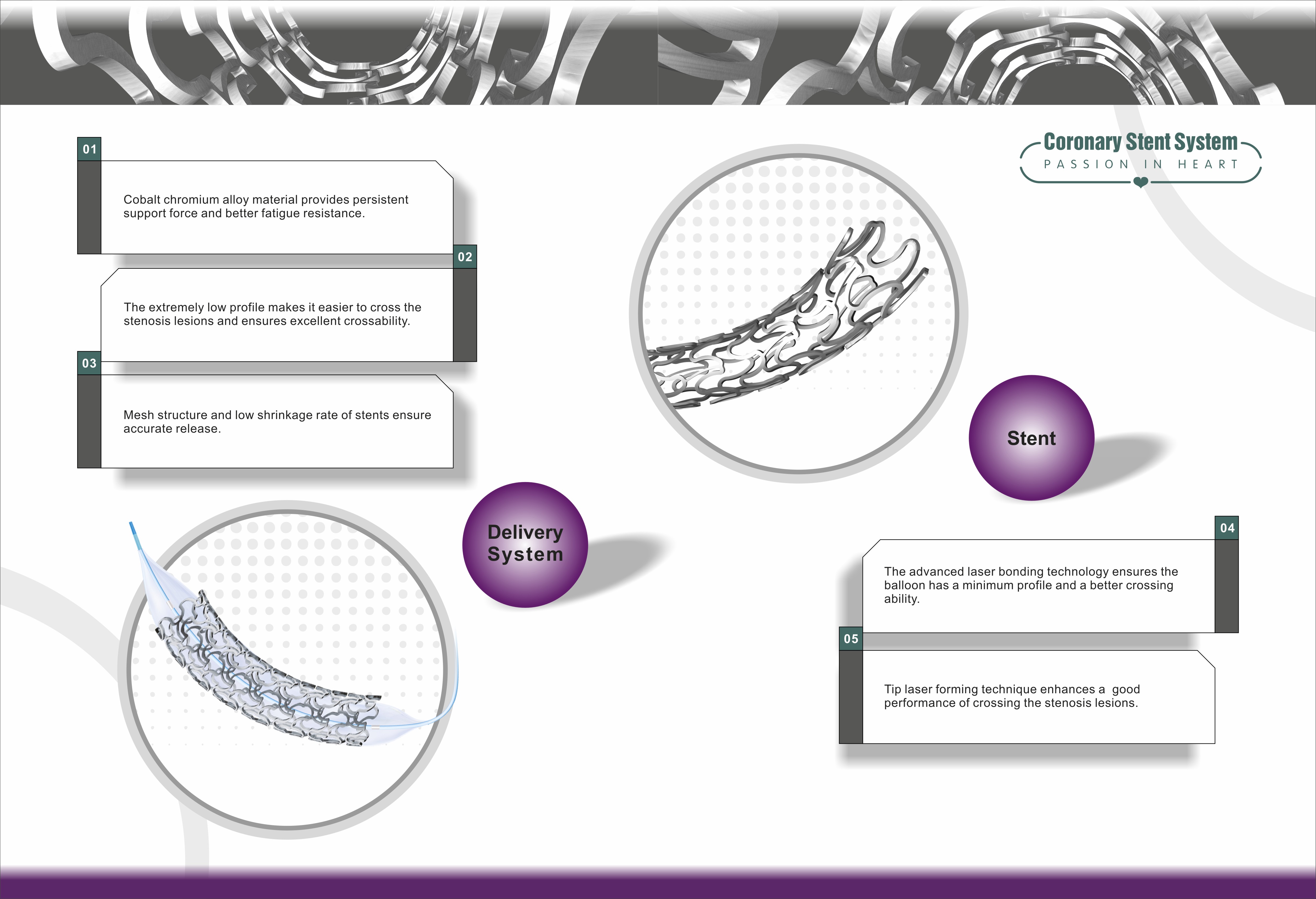 Aggiorna il sistema stent coronarico personalizzato biodegradabile