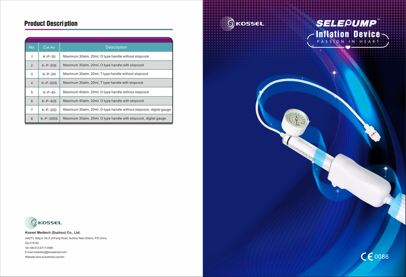 Aggiorna il dispositivo di inflazione per PCI del catetere a palloncino con certificato CE